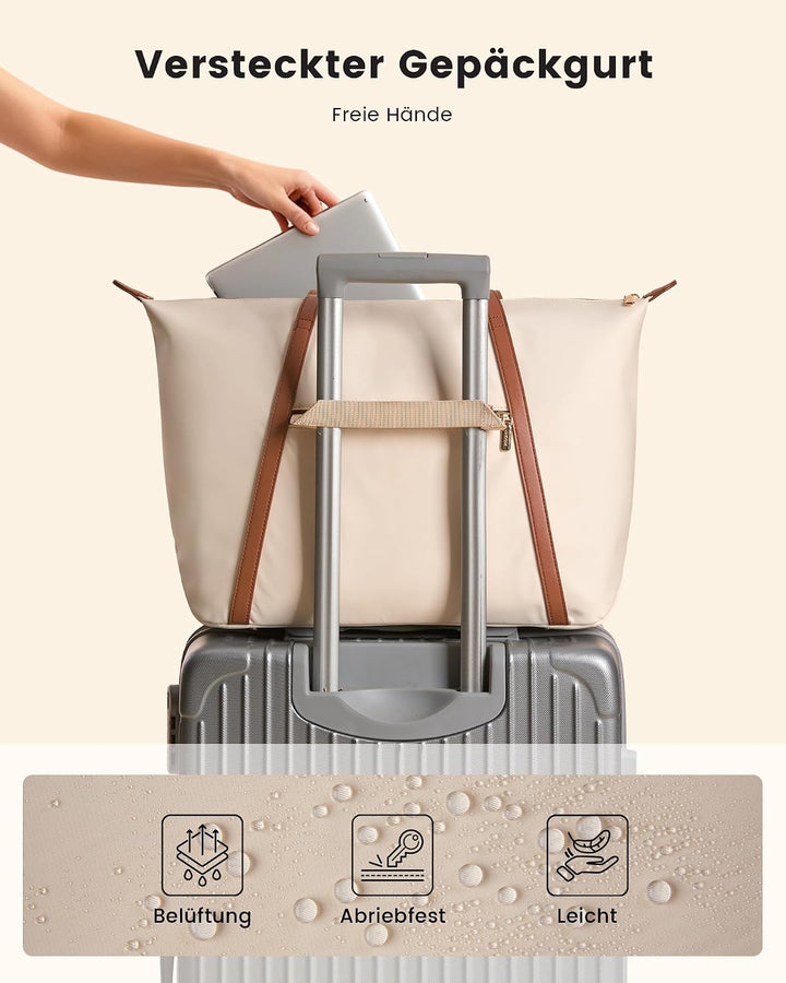 LOVEVOOK Laptoptasche Damen Handtasche Gross Shopper Tote Bag Arbeitstasche Schultertaschen Umhänget