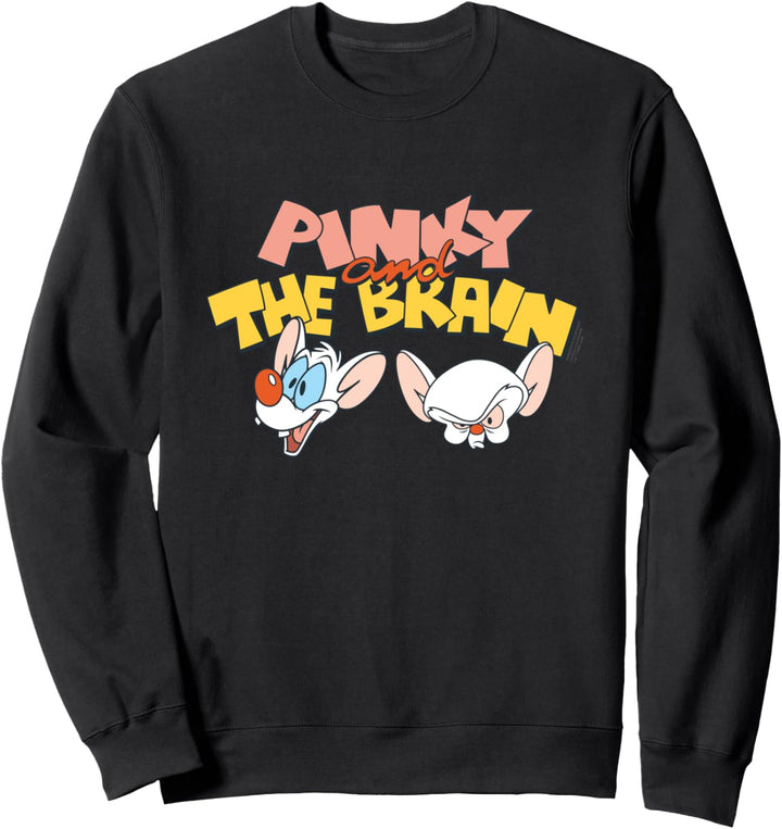 Animaniacs Pinky and The Brain Heads Sweatshirt