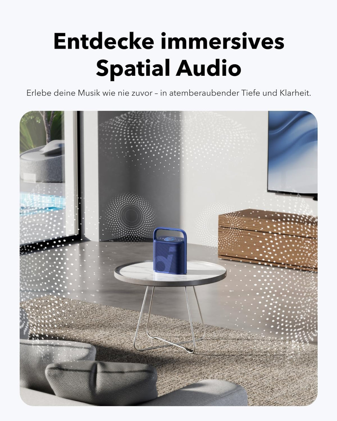 Soundcore Motion X500 leistungsstarker Bluetooth-Lautsprecher, kabelloser Lautsprecher, immersives R
