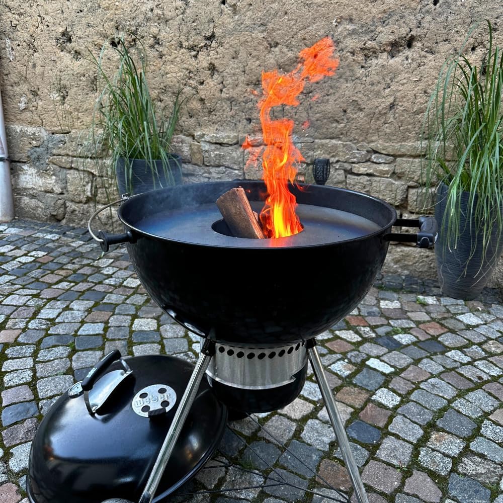 60er Feuerplatte - 4mm stark - made in Germany - für alle 60er Kugelgrills (59 cm) - Grillplatte für
