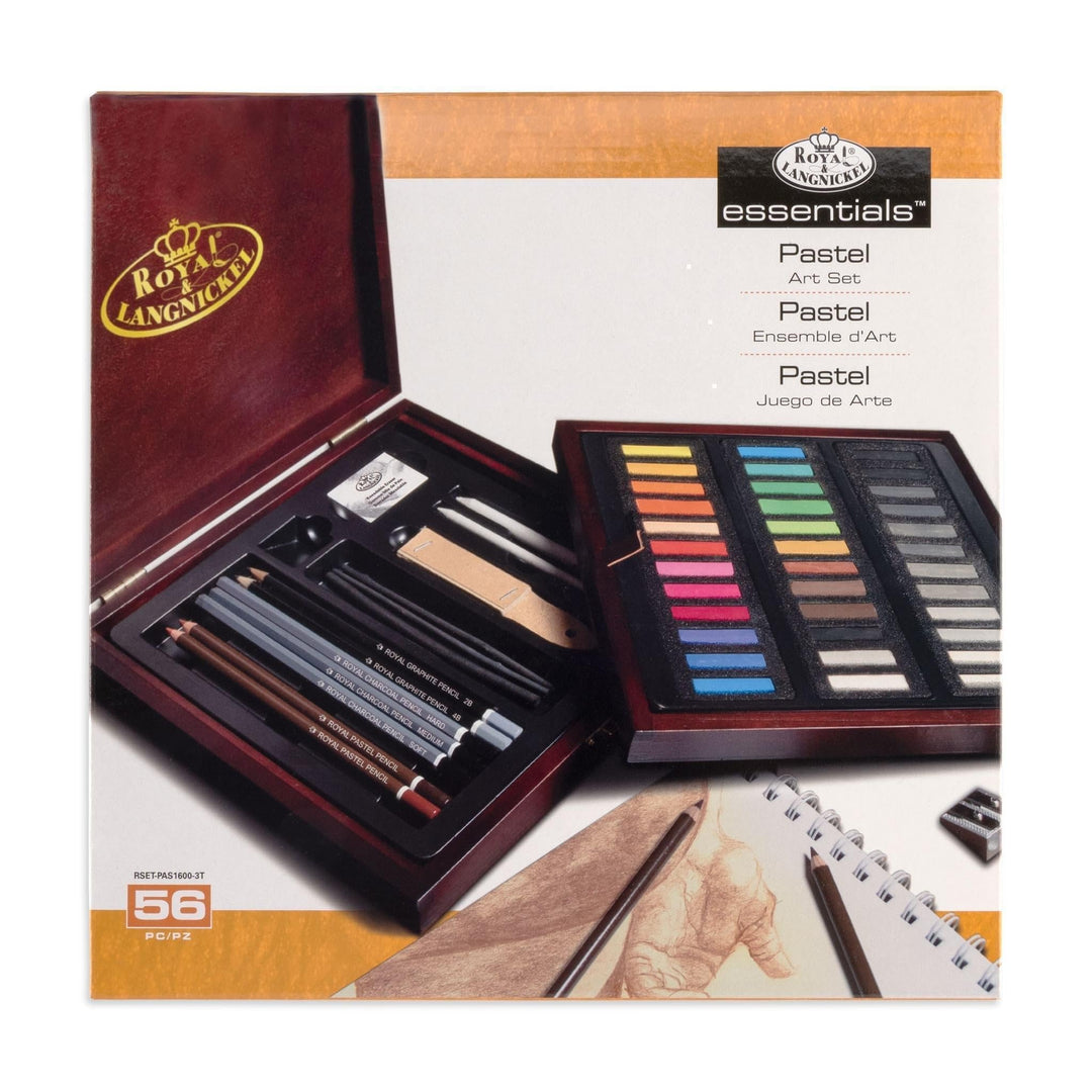 Royal & Langnickel Premier Box Set Pastellstift, Anthrazit, Holz, Metall, Braunes Holzgehäuse, 1
