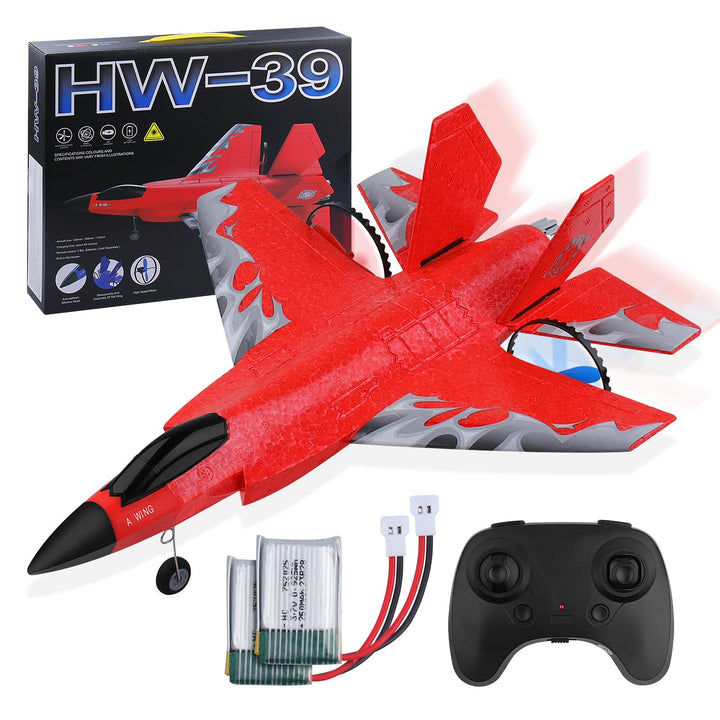 Henakmsl RC Flugzeug 2CH F35 Ferngesteuertes Flugzeug Spielzeug HW39 Fighter 2.4GHz RTF für Anfänger