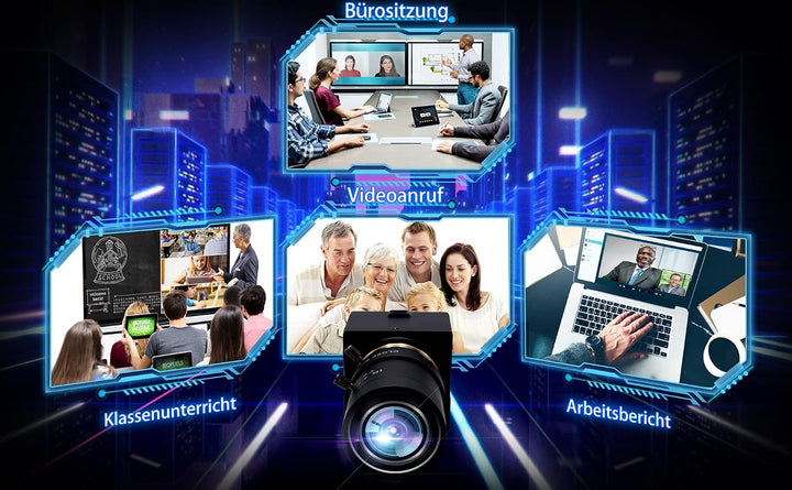 G 100fps Varifokal USB Kamera 4facher optischer Zoomen Webcam,2.8-12mm Varifocus Webkamera,2MP manue