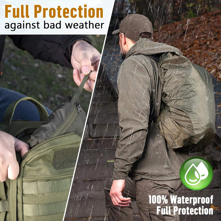 M-Tac Wasserdichter Regenschutz für Wandern, Camping, Reisen, S