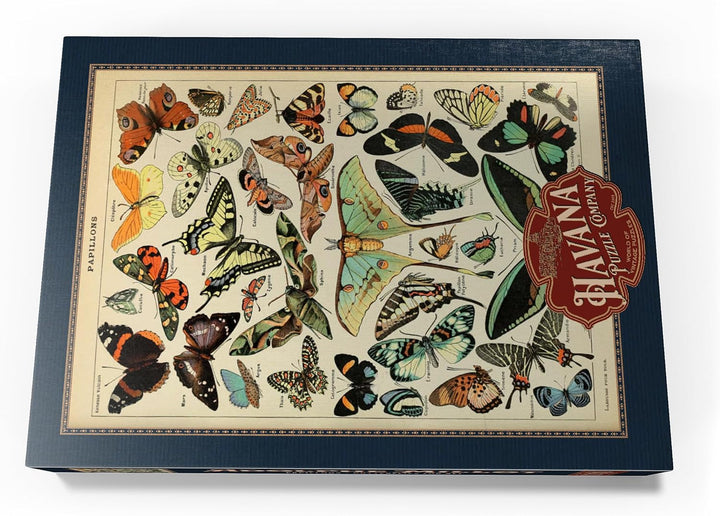 Papillons - Schmetterlinge für alle, Vintage Art Poster, Adolphe Millot - Premium 1000 Teile Puzzle