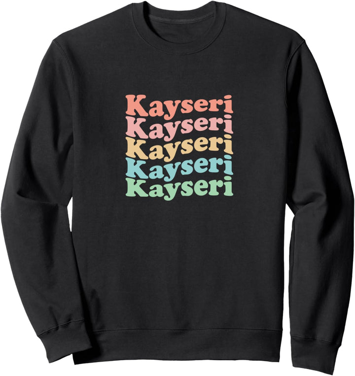 Vintage 70er Jahre Türkei Hippie City – Retro Kayseri Sweatshirt