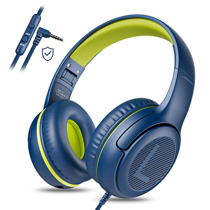 Kinder Kopfhörer für die Schule Kleinkind verkabelt mit Mikrofon Plug in Bulk Jungen Headset Mädchen