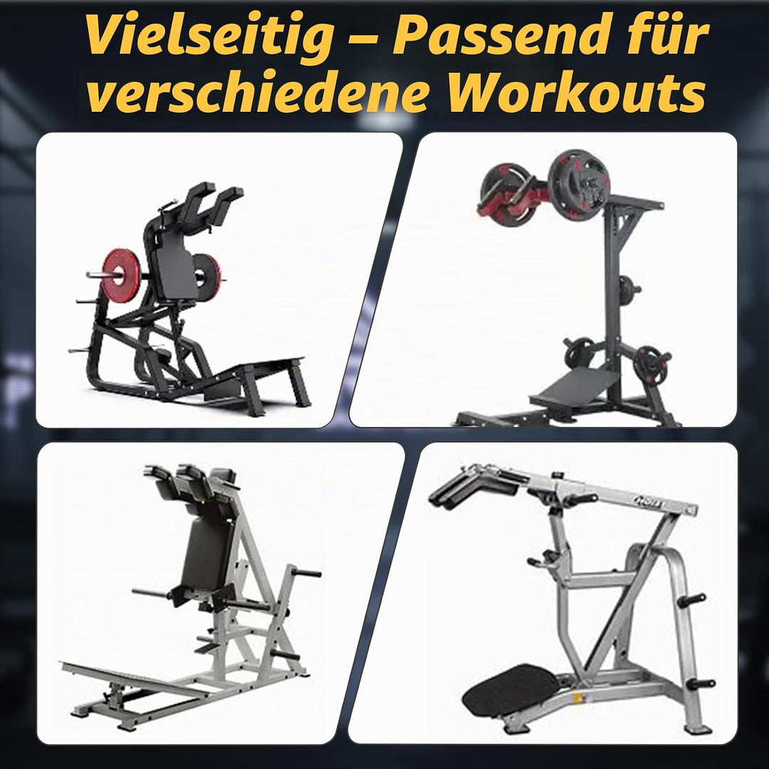 J Bryant Hack Squat Schulterpolster-Set – 4 cm Dicke Universal-Polster für Hack Squat &amp; Beinpresse –