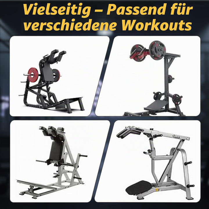 J Bryant Hack Squat Schulterpolster-Set – 4 cm Dicke Universal-Polster für Hack Squat &amp; Beinpresse –