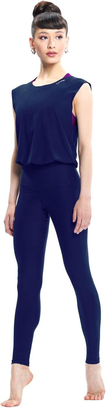 WINSHAPE Damen Damen Functional Comfort Jumpsuit Js102lsc Jumpsuit (1er Pack) JS102LSC-DARK-BLUE-M B