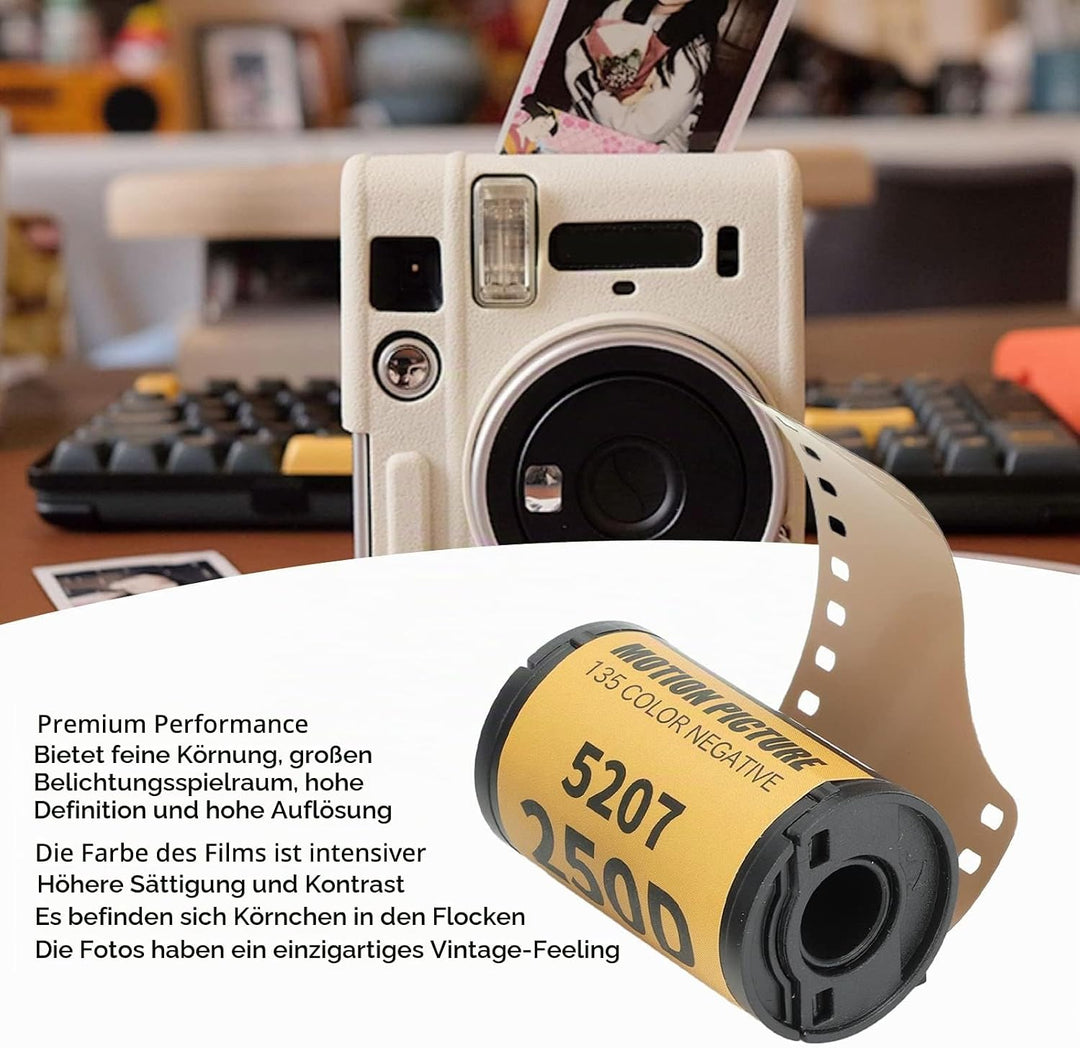 35 Mm Film, Professionelle 200-250 Grad Lichtempfindlichkeit Universal 35 Mm Filmrolle Kamerafilm, H
