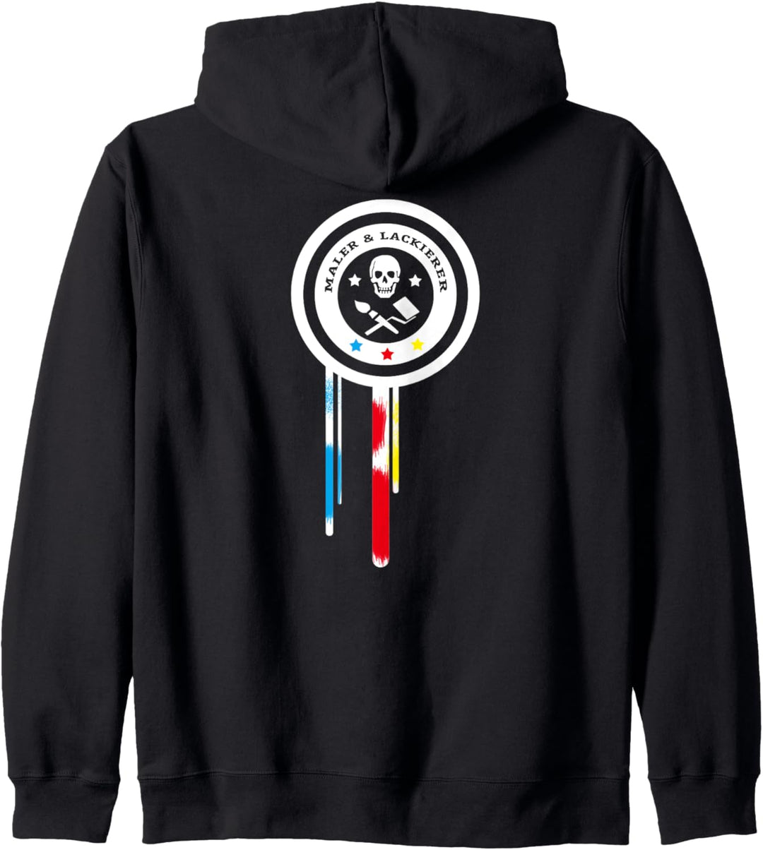 Maler Lackierer Malermeister Totenkopf Arbeitsbekleidung Kapuzenjacke
