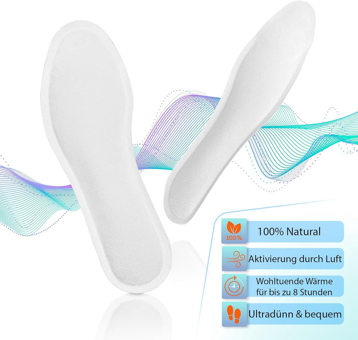 Fusswärmer – Sohlenwärmer für Schuhgrösse 8h Wärme S (36-38) 5 Paar, S (36-38) 5 Paar