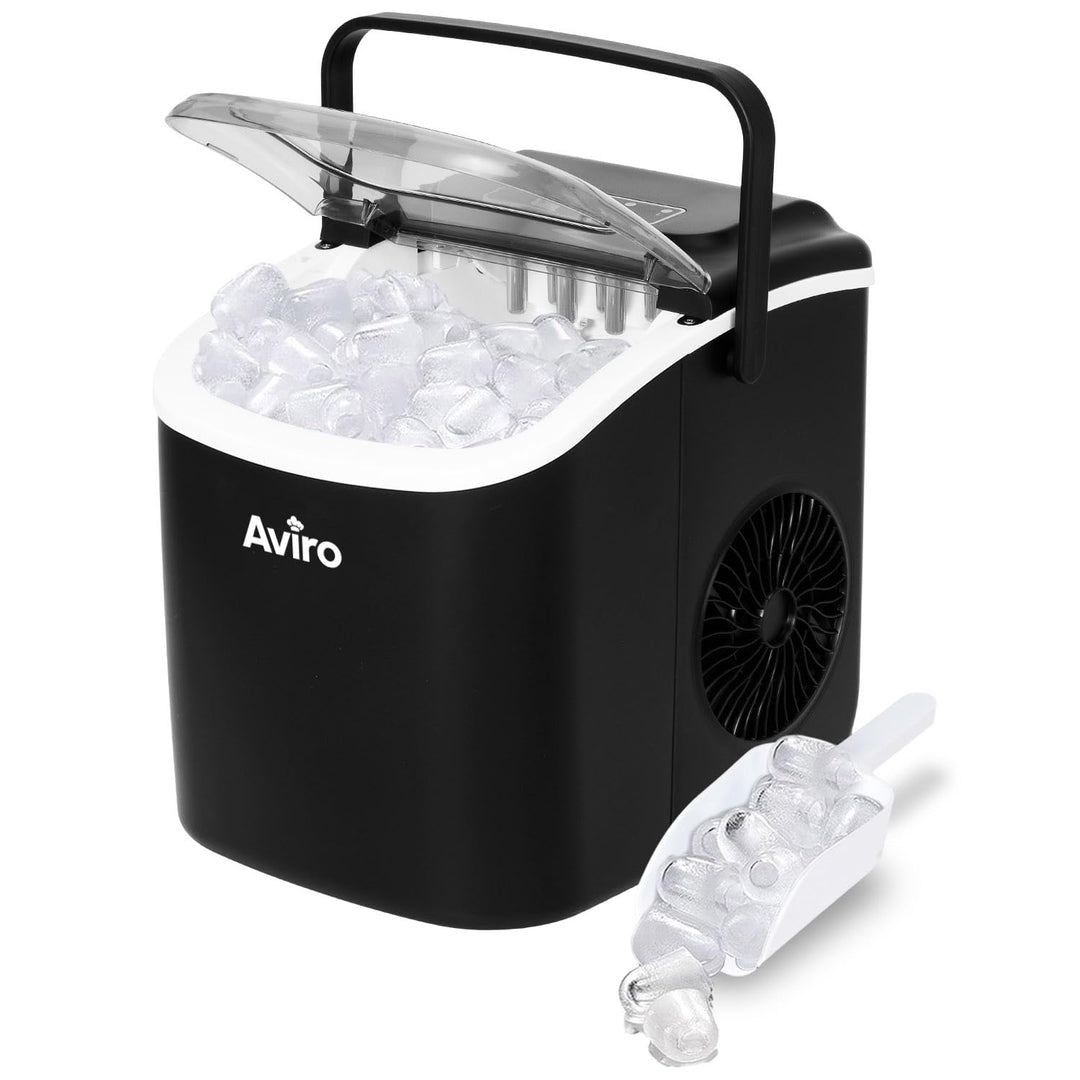 Eiswürfelmaschine - 1,3L - Mit Eisschaufel - Selbstreinigungsfunktion - 12KG / 24U - 9 Würfel / 6 Mi