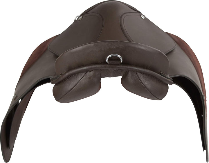 Kerbl 32198 Hafl.-Sattelset braun (incl.Gurt,Decke,Steigbügel,-riemen) braun Haflinger: 17.5 inches,