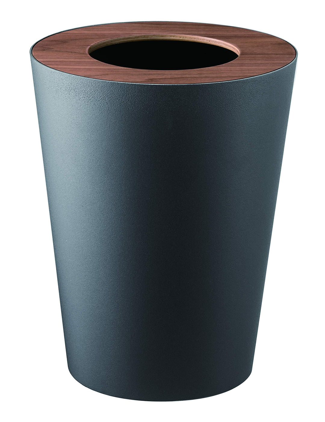 Trash Can Round - Rin - brown Schwarz, Schwarz