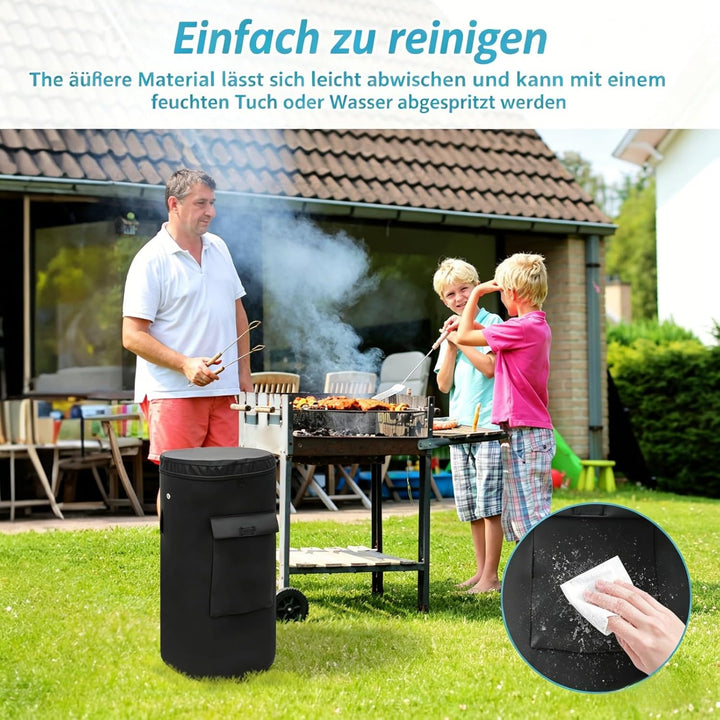 Abdeckhaube für Gasflasche 11 kg Gasflaschenhülle 33x66cm 600D Oxford Gasflaschen Schutzhülle mit Zu