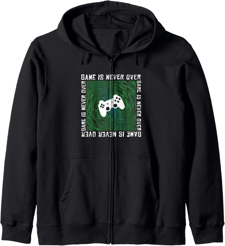 Spiel ist nie vorbei. Kapuzenjacke