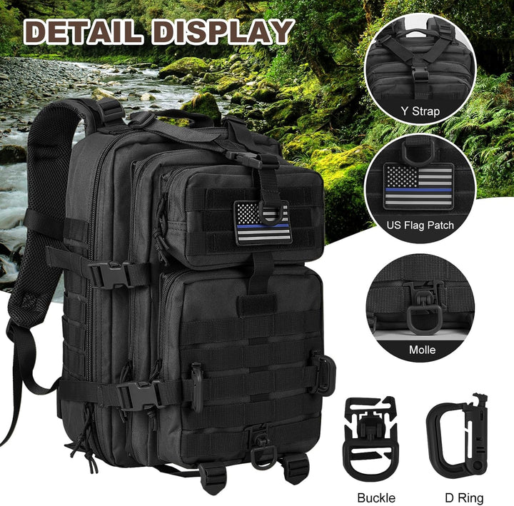 Hannibal Tactical Militär Taktischer Rucksack US Cooper Rucksack Armee Assault Pack 3 Tage Bug Out G