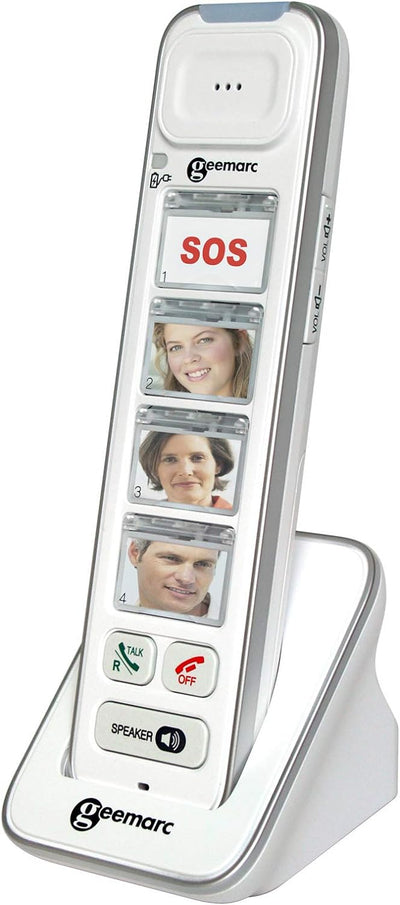 Geemarc AmpliDECT COMBI PHOTO 295 Combo Seniorentelefon schnurgebunden (+Anrufbeantworter+ ) und Zus
