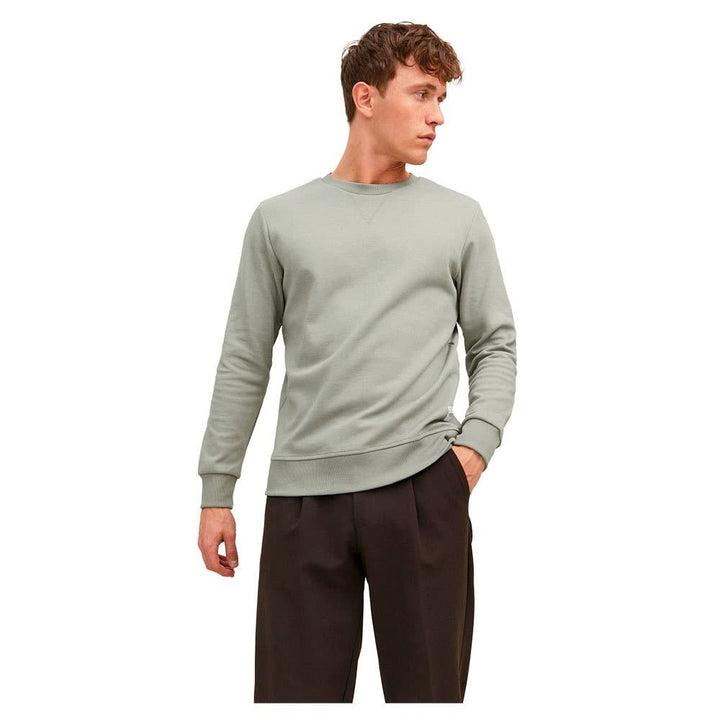 Jack & Jones Herren Jack & Jones Male Sweatshirt Einfarbig Sweatshirt Sweatpullover S Wrought Iron,