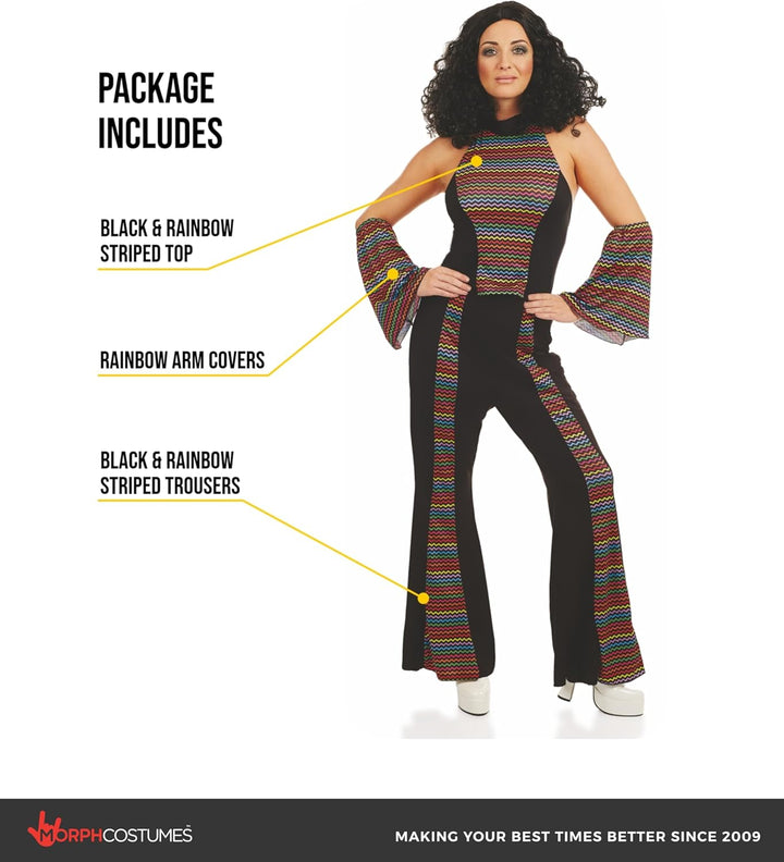 Fun Shack Disco Queen Kostüm Damen, Disco Kostüm Damen, Kostüm Disco Damen, Disco Girl - Kostüm, Fas