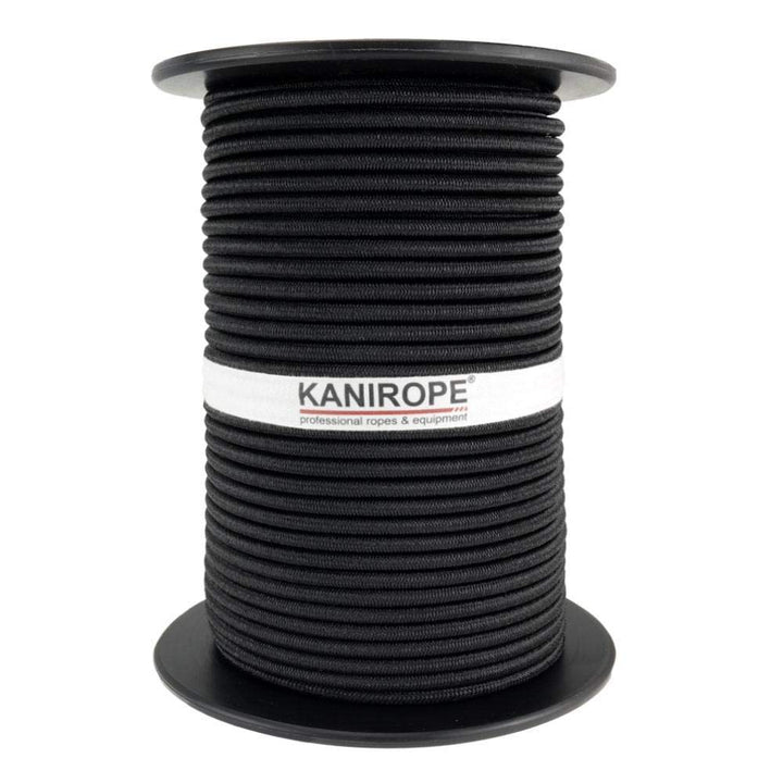 Kanirope® Gummiseil MONOSPAN PE 8mm 100m Schwarz Expanderseil Spann Seil Spanner Spannseil Plane, 10