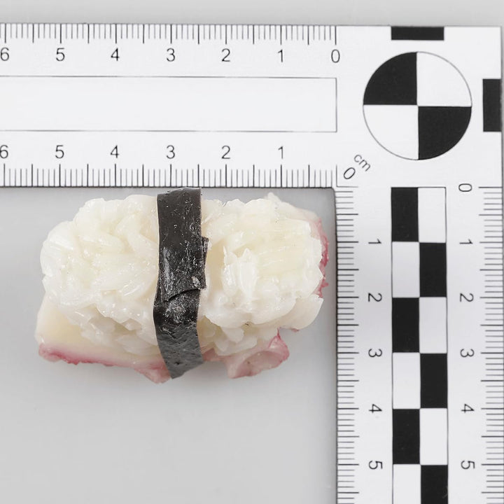 Deko-Sushi-Set 4 Stück rot/orange Dekorationsbedarf Naturgetreue Lebensmittel Attrappe - Künstliches