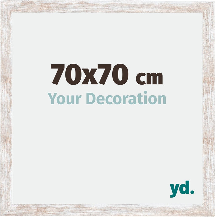 yd. Your Decoration - Bilderrahmen 70,00x70,00 cm - Bilderrahmen aus MDF mit Acrylglas - Antireflex