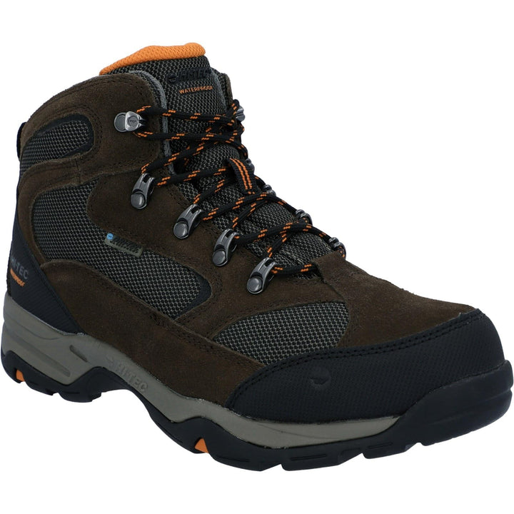 Hi-Tec Storm Wp Herren Walking-Schuh 41 EU Braun Dark Chocolate Dt Taupe Burnt Orange, 41 EU Braun D