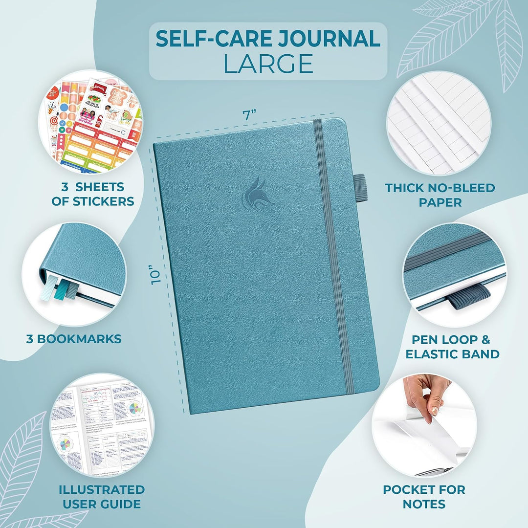 Clever Fox Self-Care Journal – Notizbuch für tägliche Reflexion, Planer für mentale Gesundheit und p