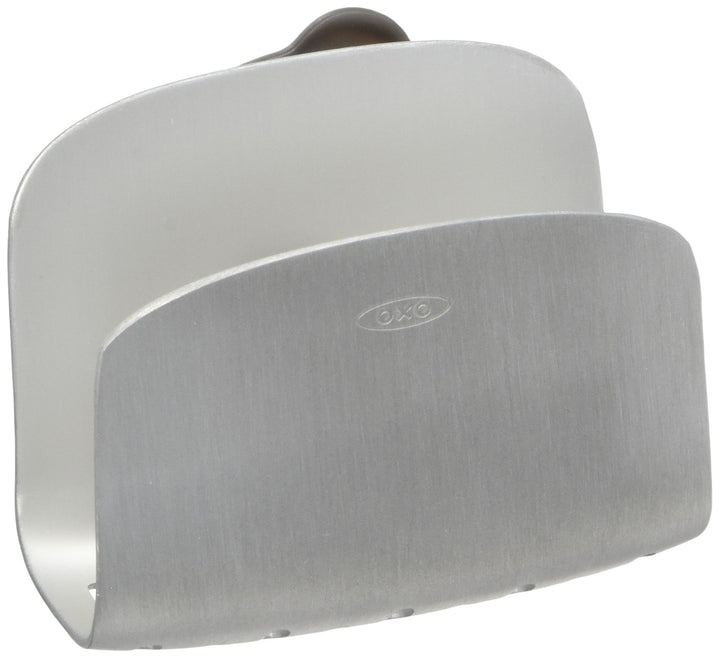 OXO Schwammhalter aus rostfreiem Aluminium mit Saugnapf.