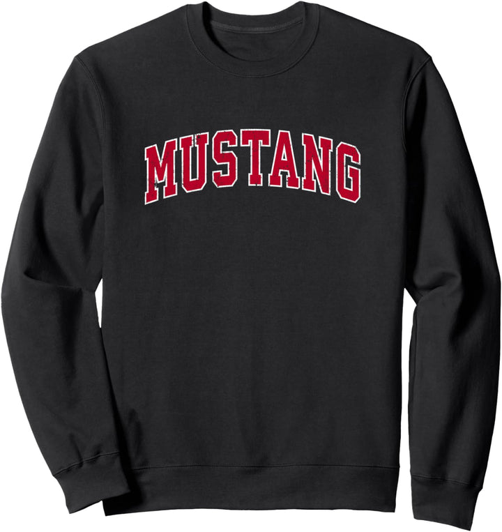 Mustang Oklahoma OK Vintage Sports Design rot Sweatshirt