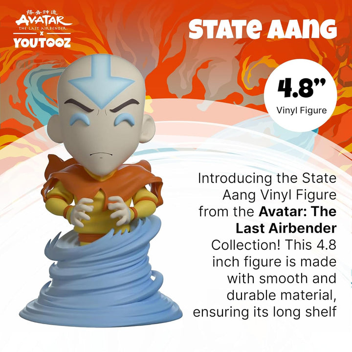 Avatar State Aang Vinyl-Figur, 12,2 cm, aus Avatar The Last Airbender, detailreiche Sammelfigur – Yo