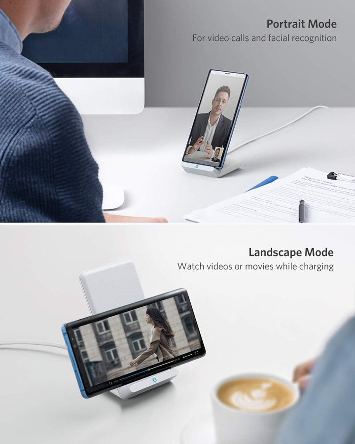 Anker 313 Induktive Ladestation, Qi-Zertifiziert, Geeignet für iPhone 15/15 Pro / 15 Pro Max, SE (20