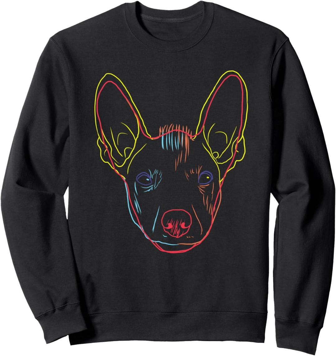 Bunter Mexikanischer Nackthund Hund Xoloitzcuintle Sweatshirt