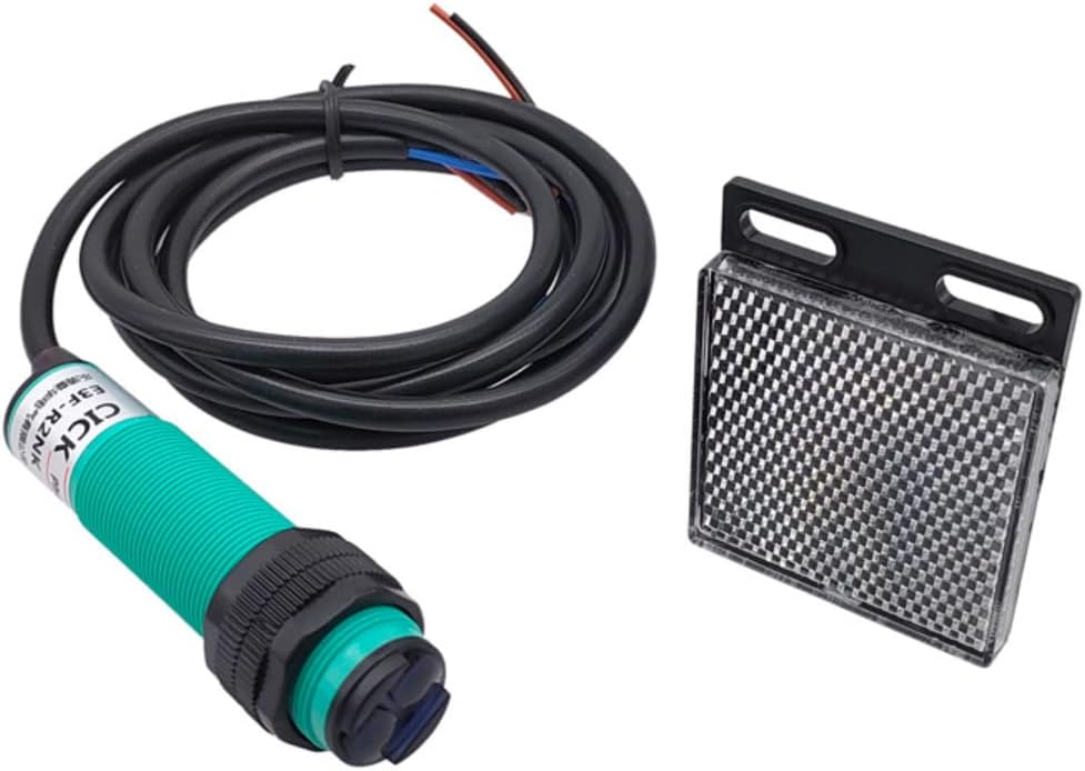 Reflektor-Lichtschranke 6 bis 36 Volt DC PNP NC, Ø 18mm Reflexions-Lichtschranke Lichtschranke mit S