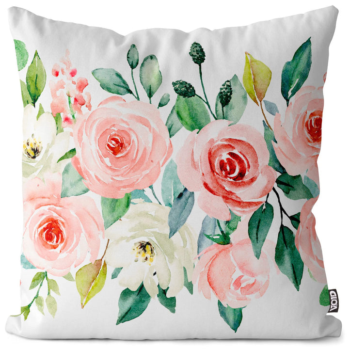 VOID Rosen Bordüre Kissenbezug Kissenhülle Sofakissen Kissen Deko Outdoor-Kissen Dekokissen, Kissen