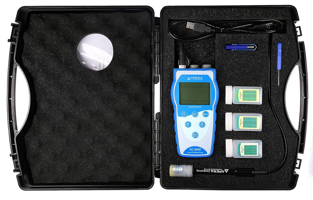 Apera Instruments EC8500 tragbares Leitfähigkeits-/TDS-/Salzgehalt-Messgerät Leitfähigkeit/TDS/Salzg