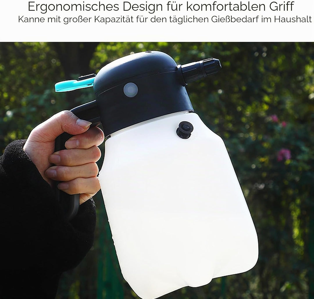Bewinner 1,8 L Kabelloser Elektrischer Schaumsprüher – Hochdruck PP Sprühflasche für Autowäsche &amp; Ga