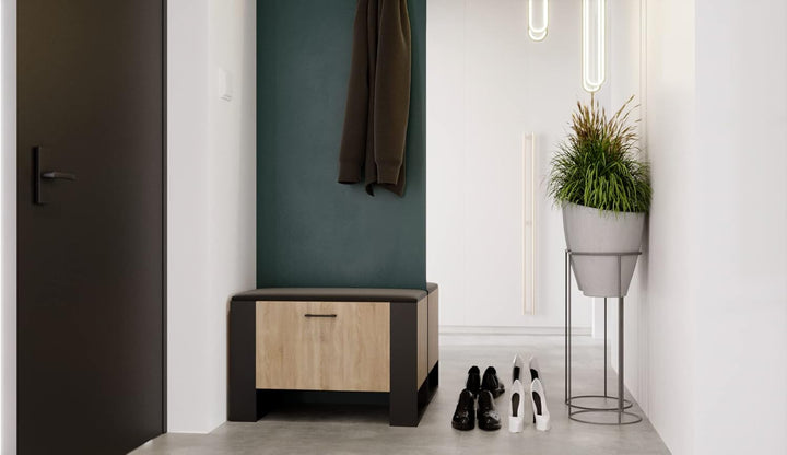 MRBLS Schuhschrank mit Sitzbank - Modernes Design & Robuste Qualität – Schuhregal Geschlossen Schuhb