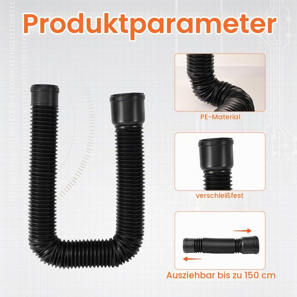 Dachrinne Flexible Fallrohr Verlängerung,Auffangbecken Fallrohr Erweiterungsset,Regenrinnen Fallrohr