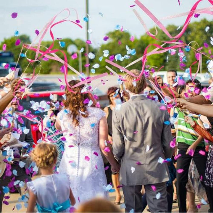 Zauberstäbe mit Band Glocken Für Hochzeit 30 Stück Spitzen Fee Stick Luftschlangen Spitzenband Zaube