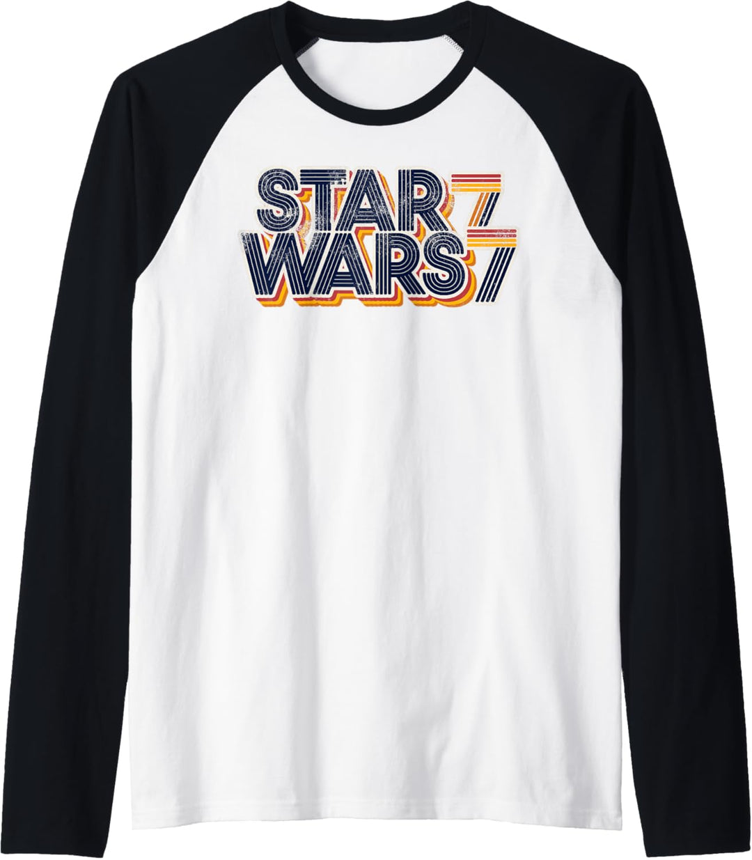 Star Wars 77 Retro Line Logo Raglan
