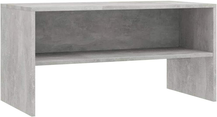 homiuse TV-Schrank Betongrau 80x40x40 cm Holzwerkstoff TV Board Fernsehschrank Fernsehtisch TV Lowbo