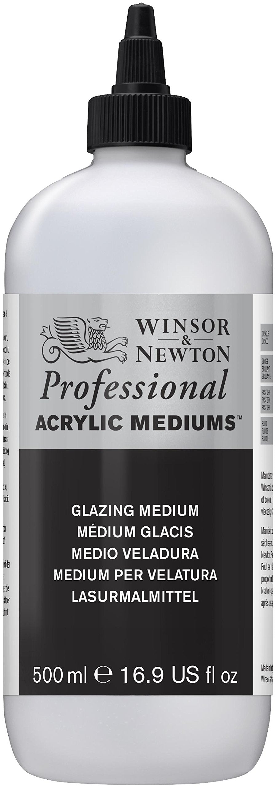 Winsor & Newton 3050934 Lasur - Malmittel, verleiht maximalen Glanz, Tranparenz für Acrylfarben - 50