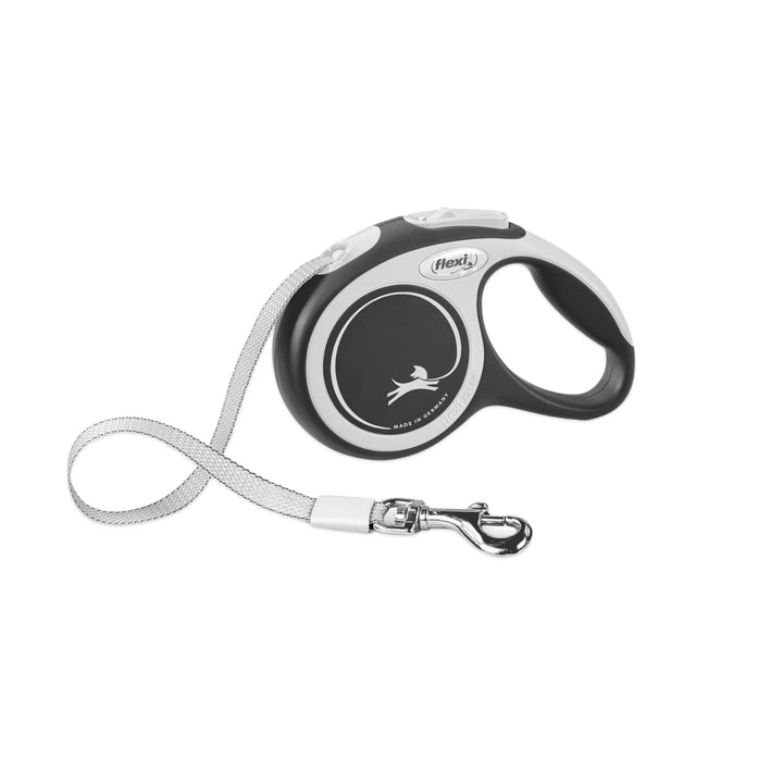FLEXI New Comfort einziehbare Hundeleine (Klebeband), ergonomisch, langlebig und verhedderungsfrei,