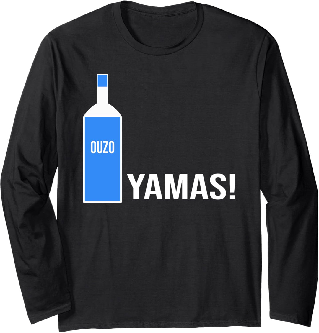 Yamas! Ouzo Grieche Langarmshirt