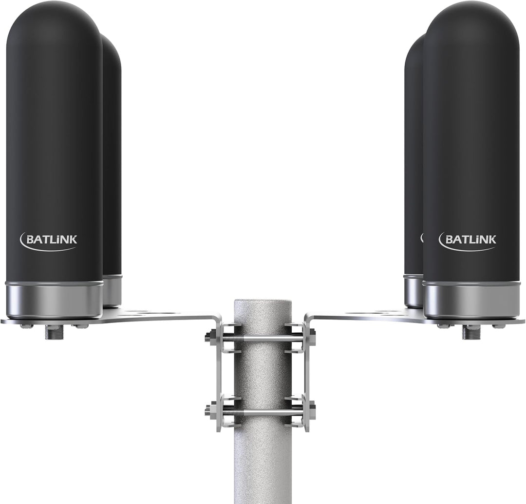 BATLINK MAO5GV2-4 4x4 MIMO Marine Grade (IP66) 5G Antenne inkl. 2.5m Kabel - 9dBi Leistungsgewinn, f