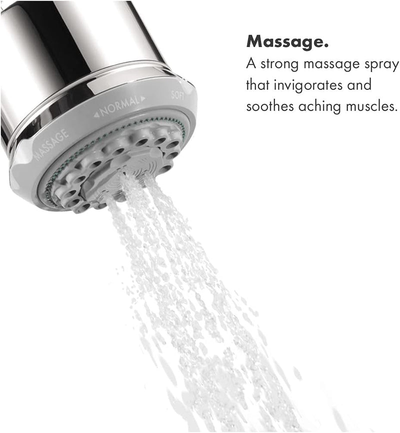 Hansgrohe HG28496001 Clubmaster Showerhead, Chrome, 4.02 x 3.54 x 3.54 inches, Chrome